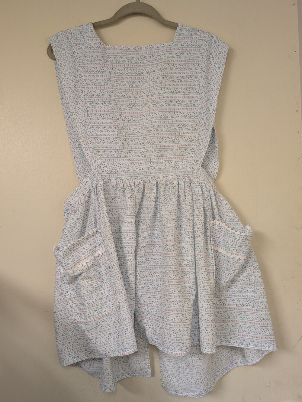 Vintage Handmade Pinafore Bib Apron Mcm Fits Modern Fits S-L